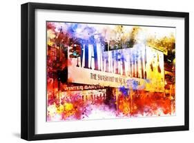 NYC Watercolor Collection - Winter Garden-Philippe Hugonnard-Framed Art Print