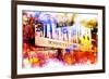 NYC Watercolor Collection - Winter Garden-Philippe Hugonnard-Framed Art Print