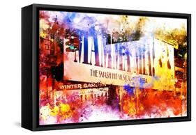 NYC Watercolor Collection - Winter Garden-Philippe Hugonnard-Framed Stretched Canvas