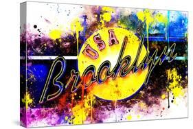 NYC Watercolor Collection - Yellow Brooklyn-Philippe Hugonnard-Stretched Canvas
