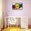 NYC Watercolor Collection - Yellow Brooklyn-Philippe Hugonnard-Framed Stretched Canvas displayed on a wall