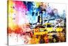 NYC Watercolor Collection - Yellow Taxis-Philippe Hugonnard-Stretched Canvas