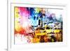 NYC Watercolor Collection - Yellow Taxis-Philippe Hugonnard-Framed Art Print