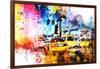 NYC Watercolor Collection - Yellow Taxis-Philippe Hugonnard-Framed Art Print