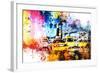 NYC Watercolor Collection - Yellow Taxis-Philippe Hugonnard-Framed Art Print