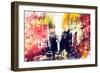 NYC Watercolor Collection - Yellow Touch-Philippe Hugonnard-Framed Art Print