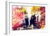 NYC Watercolor Collection - Yellow Touch-Philippe Hugonnard-Framed Art Print