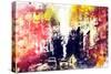 NYC Watercolor Collection - Yellow Touch-Philippe Hugonnard-Stretched Canvas