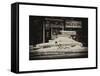 NYC Yellow Cab Buried in Snow-Philippe Hugonnard-Framed Stretched Canvas