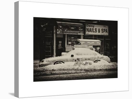 NYC Yellow Cab Buried in Snow-Philippe Hugonnard-Stretched Canvas