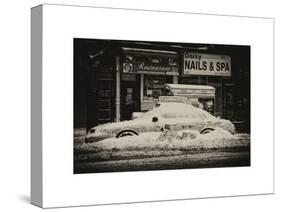 NYC Yellow Cab Buried in Snow-Philippe Hugonnard-Stretched Canvas