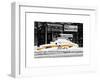 NYC Yellow Cab Buried in Snow-Philippe Hugonnard-Framed Art Print