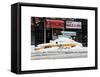 NYC Yellow Cab Buried in Snow-Philippe Hugonnard-Framed Stretched Canvas