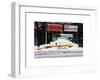 NYC Yellow Cab Buried in Snow-Philippe Hugonnard-Framed Art Print