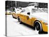 NYC Yellow Cab in the Snow-Philippe Hugonnard-Stretched Canvas