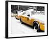 NYC Yellow Cab in the Snow-Philippe Hugonnard-Framed Photographic Print