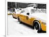 NYC Yellow Cab in the Snow-Philippe Hugonnard-Framed Photographic Print