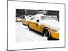 NYC Yellow Cab in the Snow-Philippe Hugonnard-Mounted Art Print