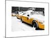 NYC Yellow Cab in the Snow-Philippe Hugonnard-Mounted Art Print