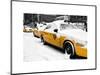 NYC Yellow Cab in the Snow-Philippe Hugonnard-Mounted Art Print