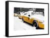 NYC Yellow Cab in the Snow-Philippe Hugonnard-Framed Stretched Canvas