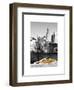 NYC Yellow Taxi Buried in Snow near the Empire State Building in Manhattan-Philippe Hugonnard-Framed Art Print