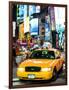 NYC Yellow Taxis / Cabs in Times Square by Night - Manhattan - New York City - United States-Philippe Hugonnard-Framed Photographic Print