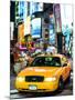 NYC Yellow Taxis / Cabs in Times Square by Night - Manhattan - New York City - United States-Philippe Hugonnard-Mounted Photographic Print