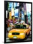 NYC Yellow Taxis / Cabs in Times Square by Night - Manhattan - New York City - United States-Philippe Hugonnard-Framed Photographic Print