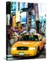 NYC Yellow Taxis / Cabs in Times Square by Night - Manhattan - New York City - United States-Philippe Hugonnard-Stretched Canvas