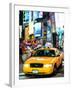 NYC Yellow Taxis / Cabs in Times Square by Night - Manhattan - New York City - United States-Philippe Hugonnard-Framed Photographic Print