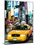NYC Yellow Taxis / Cabs in Times Square by Night - Manhattan - New York City - United States-Philippe Hugonnard-Mounted Photographic Print