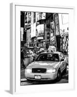 NYC Yellow Taxis / Cabs in Times Square by Night - Manhattan - New York City - United States-Philippe Hugonnard-Framed Photographic Print