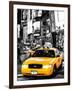 NYC Yellow Taxis / Cabs in Times Square by Night - Manhattan - New York City - United States-Philippe Hugonnard-Framed Photographic Print