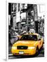 NYC Yellow Taxis / Cabs in Times Square by Night - Manhattan - New York City - United States-Philippe Hugonnard-Framed Photographic Print