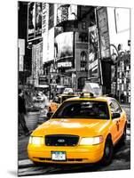 NYC Yellow Taxis / Cabs in Times Square by Night - Manhattan - New York City - United States-Philippe Hugonnard-Mounted Photographic Print