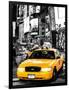 NYC Yellow Taxis / Cabs in Times Square by Night - Manhattan - New York City - United States-Philippe Hugonnard-Framed Photographic Print