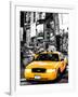 NYC Yellow Taxis / Cabs in Times Square by Night - Manhattan - New York City - United States-Philippe Hugonnard-Framed Photographic Print