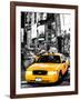 NYC Yellow Taxis / Cabs in Times Square by Night - Manhattan - New York City - United States-Philippe Hugonnard-Framed Photographic Print