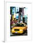 NYC Yellow Taxis / Cabs in Times Square by Night - Manhattan - New York-Philippe Hugonnard-Framed Art Print