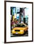 NYC Yellow Taxis / Cabs in Times Square by Night - Manhattan - New York-Philippe Hugonnard-Framed Art Print