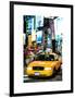 NYC Yellow Taxis / Cabs in Times Square by Night - Manhattan - New York-Philippe Hugonnard-Framed Art Print