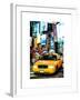 NYC Yellow Taxis / Cabs in Times Square by Night - Manhattan - New York-Philippe Hugonnard-Framed Art Print