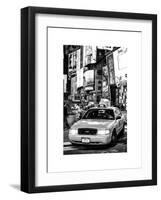 NYC Yellow Taxis / Cabs in Times Square by Night - Manhattan - New York-Philippe Hugonnard-Framed Art Print