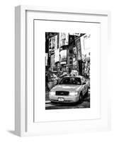 NYC Yellow Taxis / Cabs in Times Square by Night - Manhattan - New York-Philippe Hugonnard-Framed Art Print