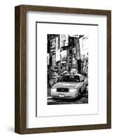 NYC Yellow Taxis / Cabs in Times Square by Night - Manhattan - New York-Philippe Hugonnard-Framed Art Print