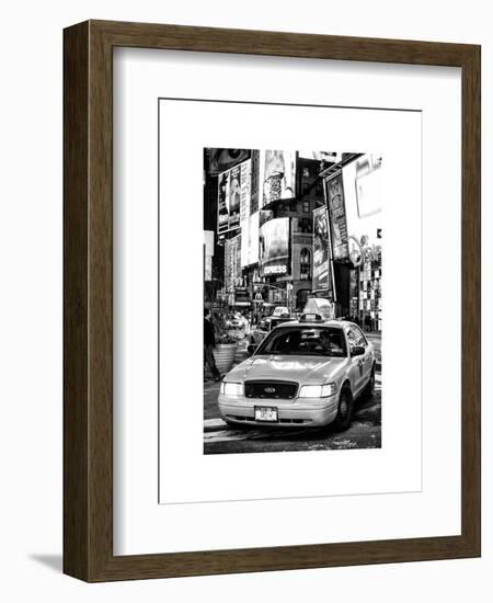 NYC Yellow Taxis / Cabs in Times Square by Night - Manhattan - New York-Philippe Hugonnard-Framed Art Print