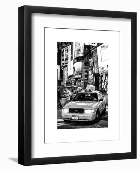 NYC Yellow Taxis / Cabs in Times Square by Night - Manhattan - New York-Philippe Hugonnard-Framed Art Print