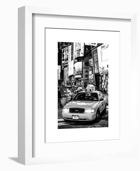 NYC Yellow Taxis / Cabs in Times Square by Night - Manhattan - New York-Philippe Hugonnard-Framed Art Print