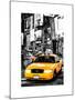 NYC Yellow Taxis / Cabs in Times Square by Night - Manhattan - New York-Philippe Hugonnard-Mounted Art Print